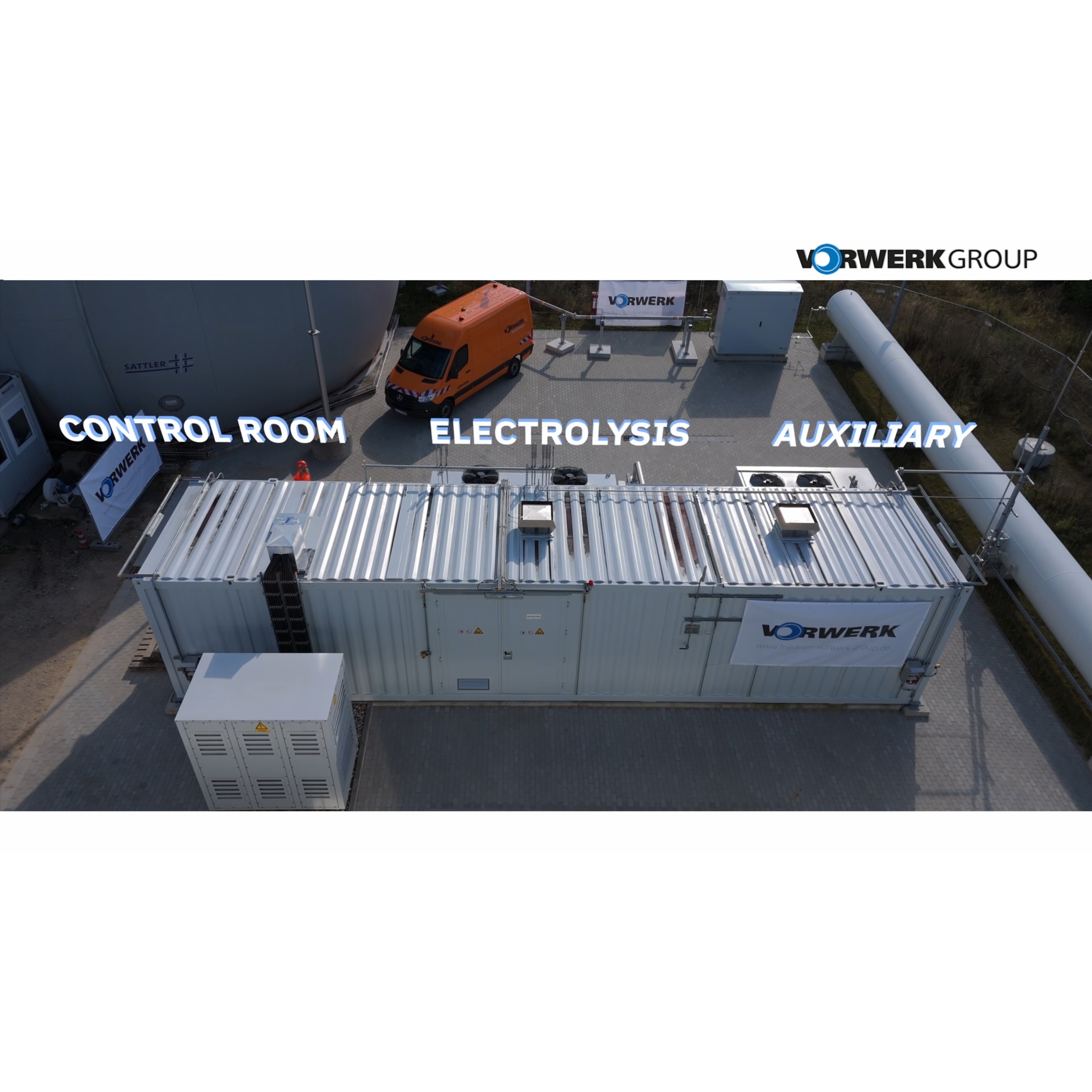FRIEDRICH VORWERK presents the VHE 1000 1MW hydrogen container solution